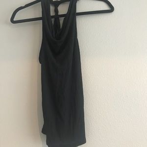 Loose fitted black tank top